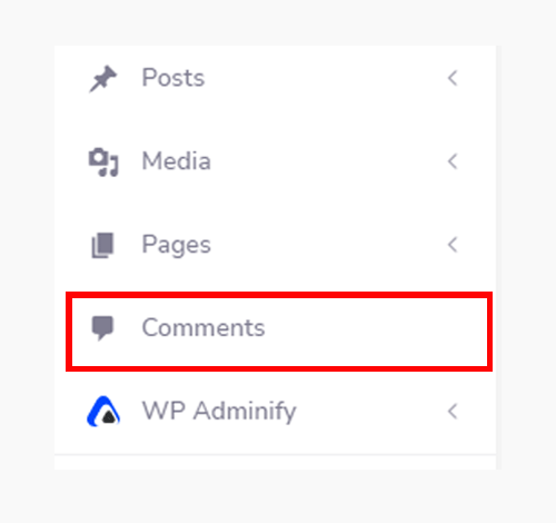 Disable Comments Menu in WordPress