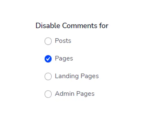 Disable Comments for Post type