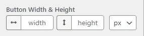 Login Button width and Height